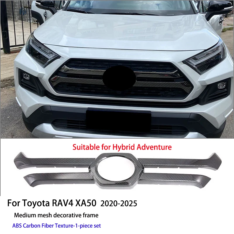 

For Toyota RAV4 Adventure Edition XA50 2020-2025 Models Front Grille Trim Strip Front Grille Bright Strip Modified Accessories