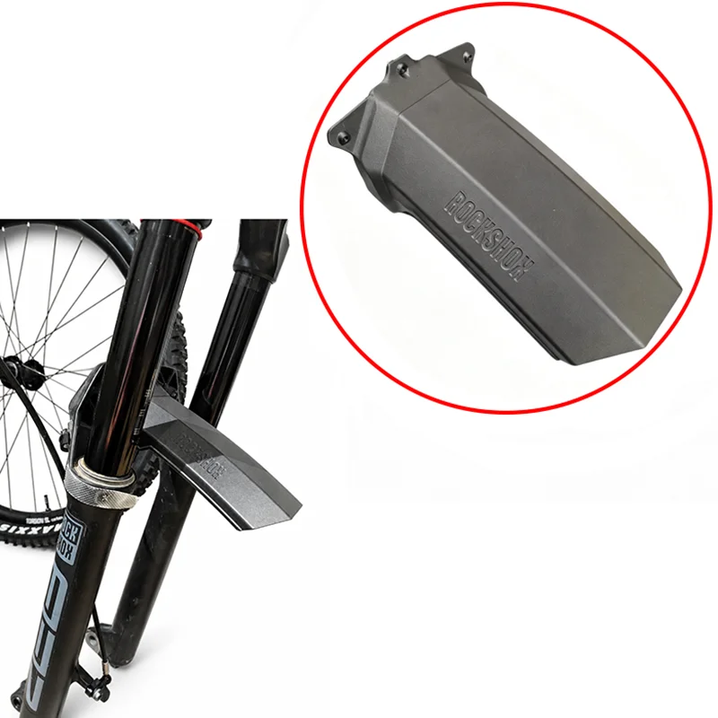 1PCS 3D Printed Front Fork Mud Guard for RockShox ZEB/Domain MTB Lightweight Splash Fender Black Mudguard Flap
