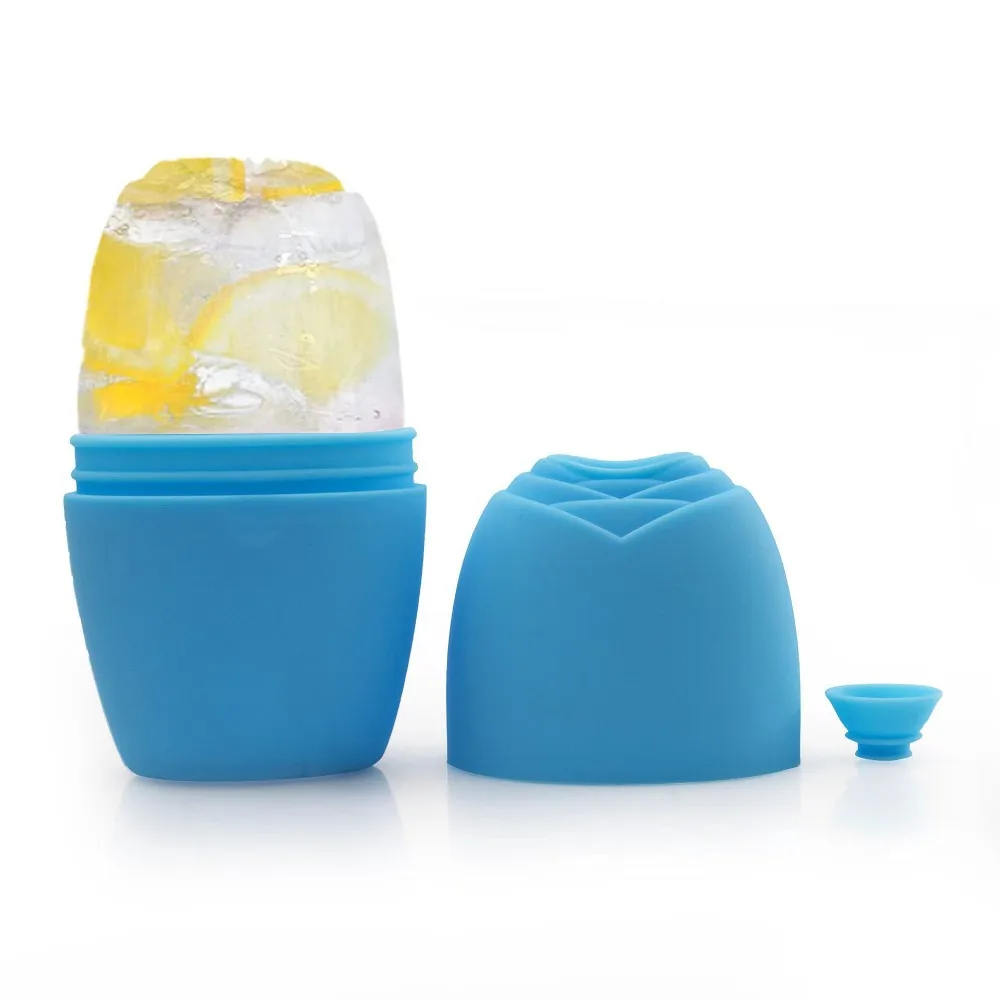 أسطوانة ثلج من السيليكون للوجه قابلة لإعادة الاستخدام أدوات العناية بالبشرة الجمال مدلك الوجه شد الوجه قالب الثلج للعيون والرقبة