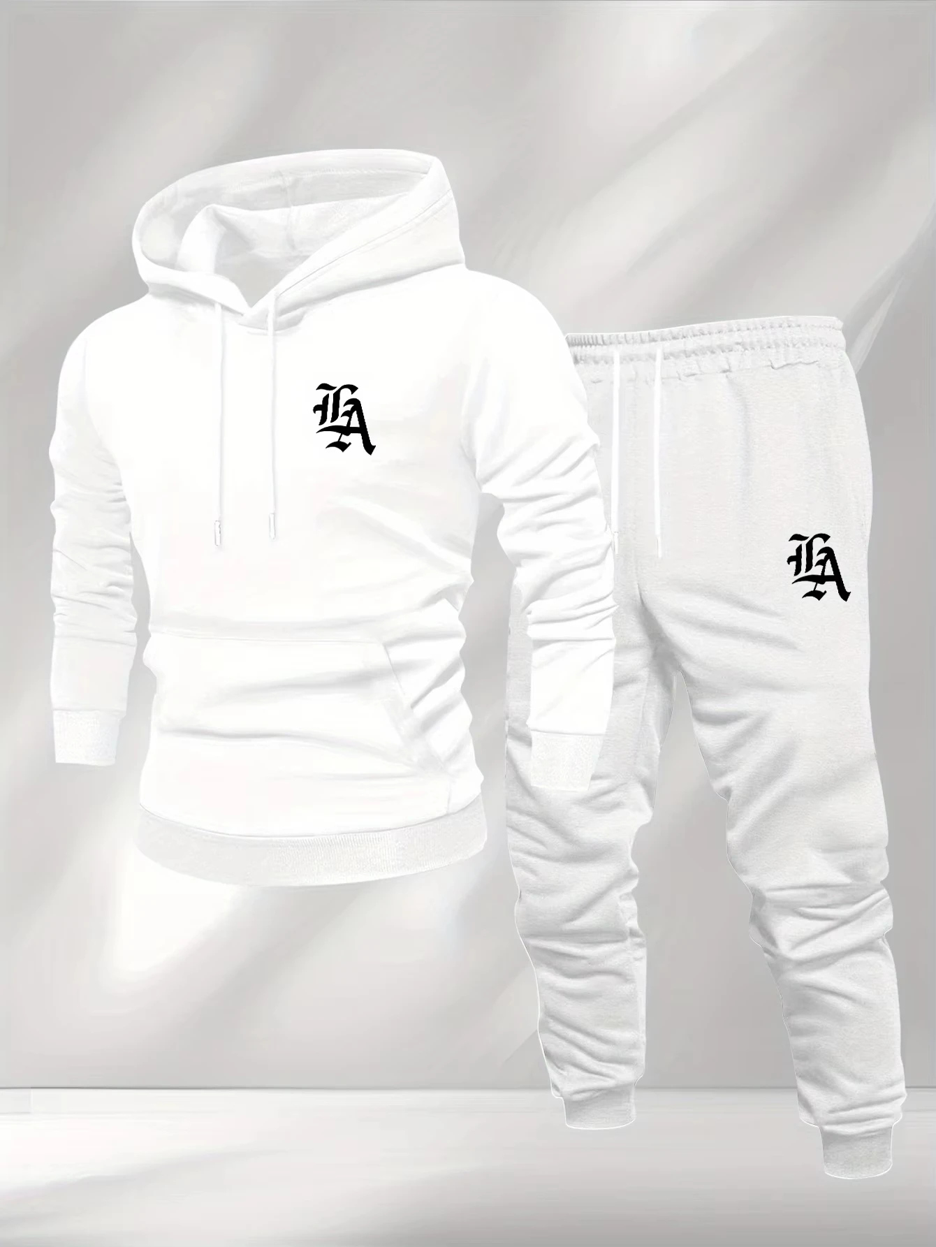 The 2026 Spring and Autumn Bestseller Men's hoodie set Soft skin-friendly casual and simple men's wear with letter prints view 2
