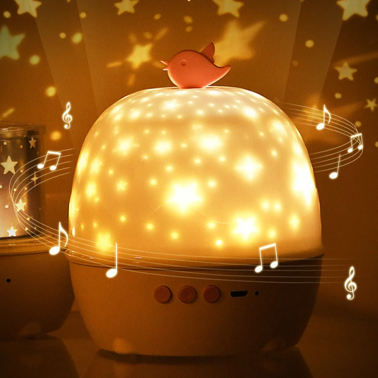 Creative Gift Starry Sky Projection Light LED Romantic Dreamy Rotating Night Light Valentine'S Day Children'S Birthday Gift