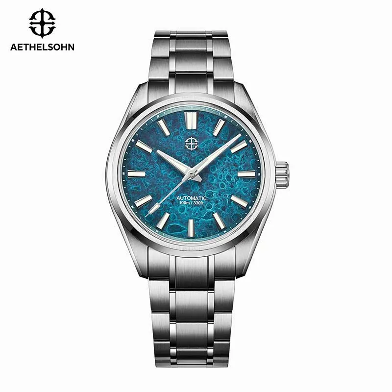 AETHELSOHN Automatic Watch For Men Original Design Watches 40mm100M Waterproof Business Wristwatch Luminous Stainless Steel