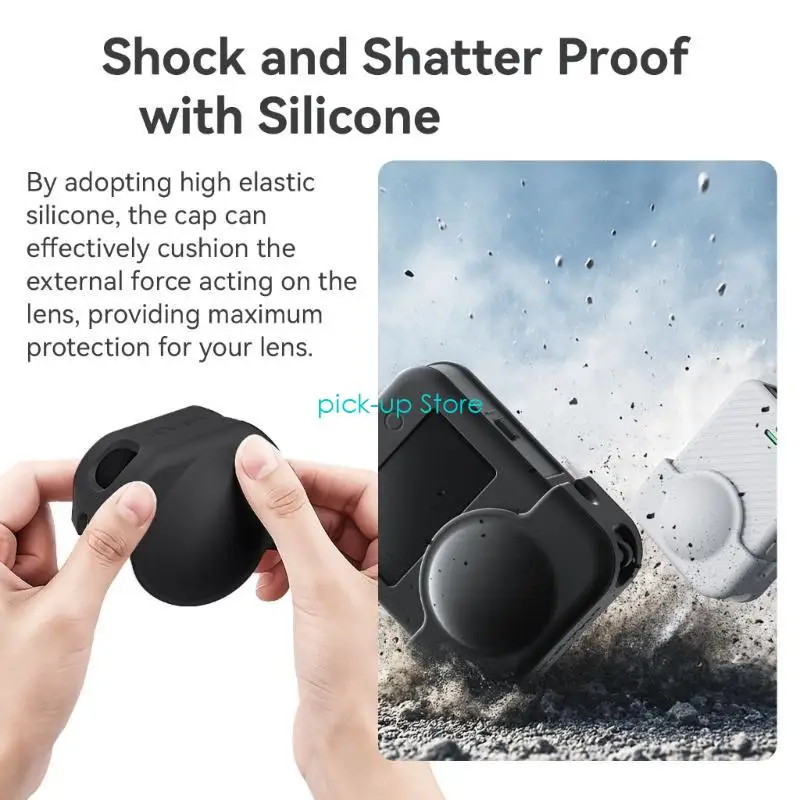 Q5WA Гибкий силиконовый защитный корпус крышки для 360 камеры Shockper Design