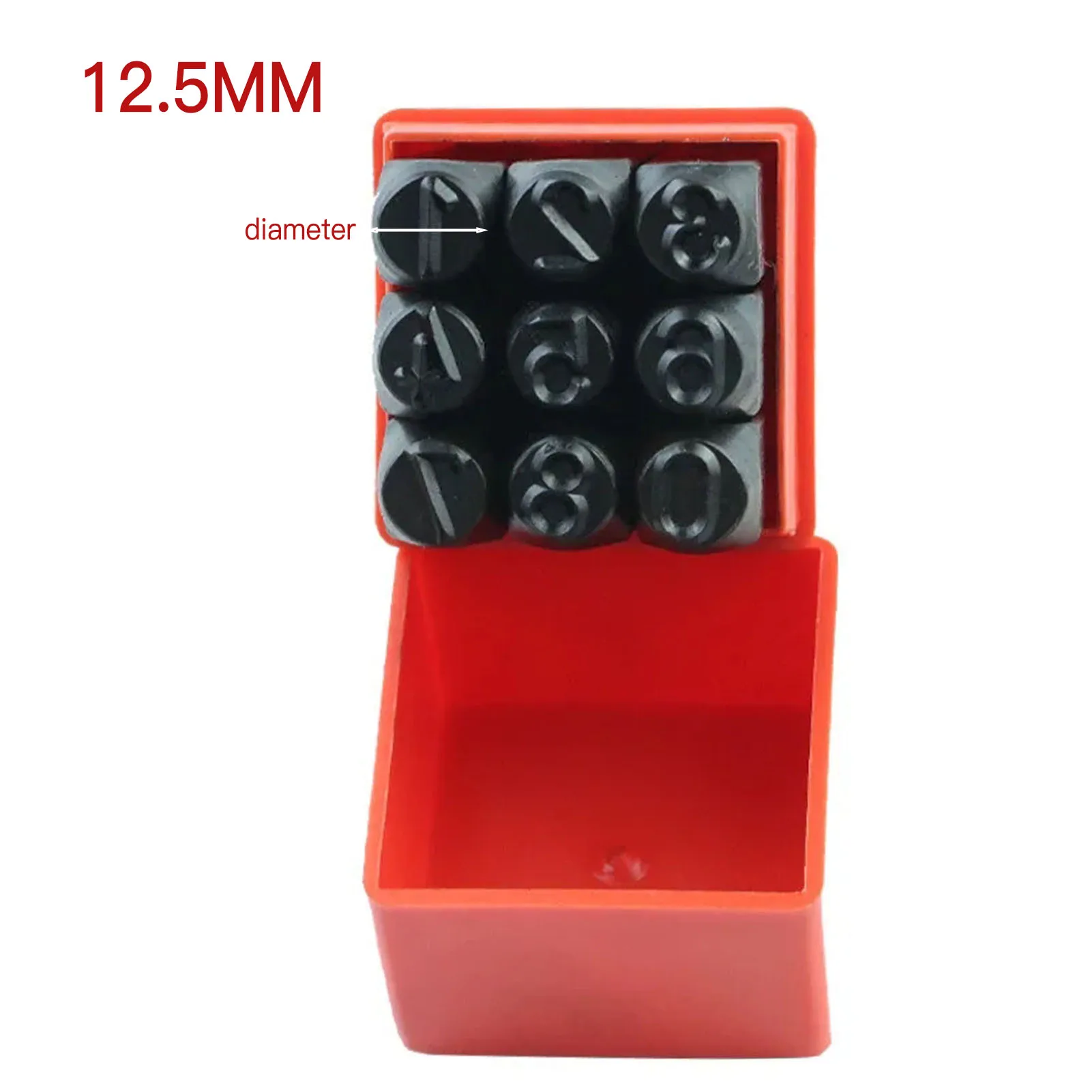 Number Letter Stamp Steel Stamp With Storage Box Punch Set Hardened Metal Leather DIY Craft Embossing Handmade Carving Tool