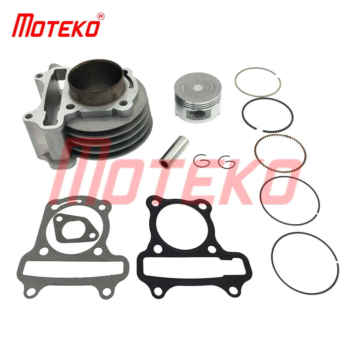 BX15090156 GY6 80CC 47MM duża pojemność CYLINDER i zestaw tłoka 13MM PIN części silnika do skutera dla 139QMB chiński skutery ATV gokart