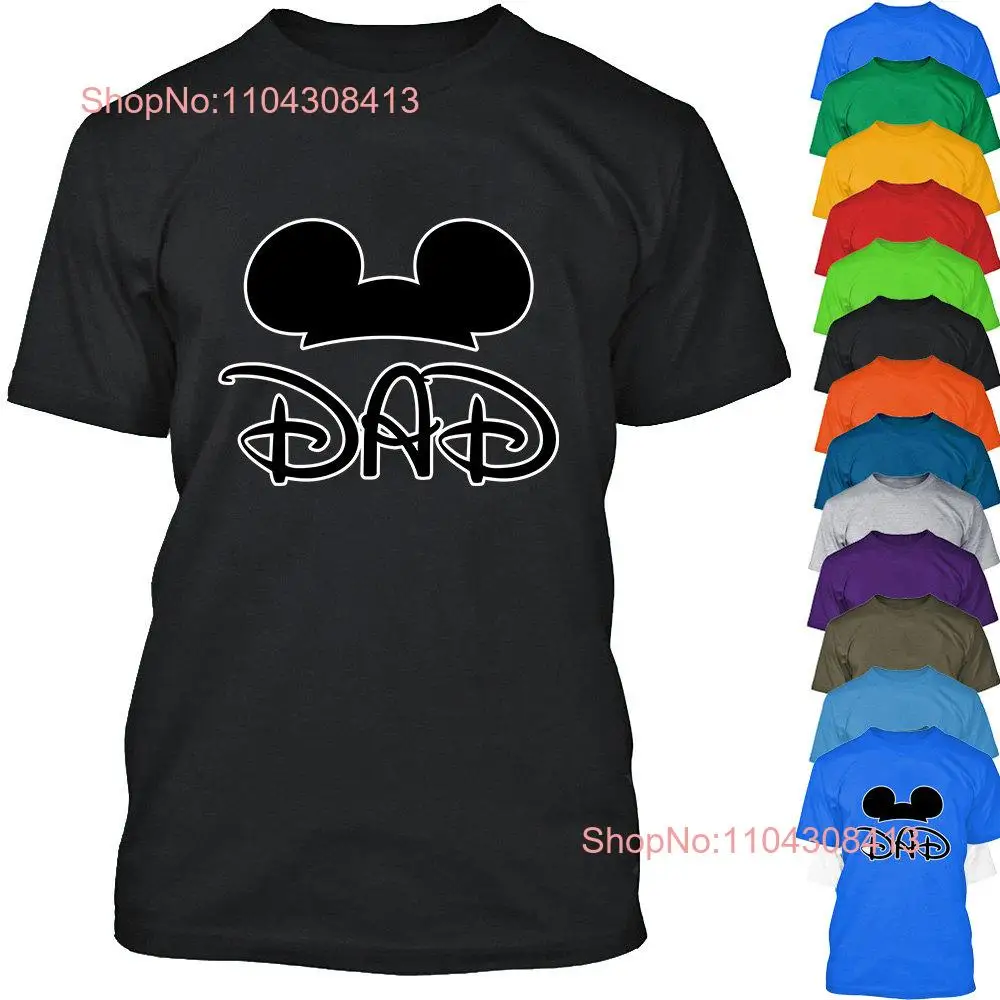 DAD Cartoon Ears T Shirt Father Style Family long or short sleeves