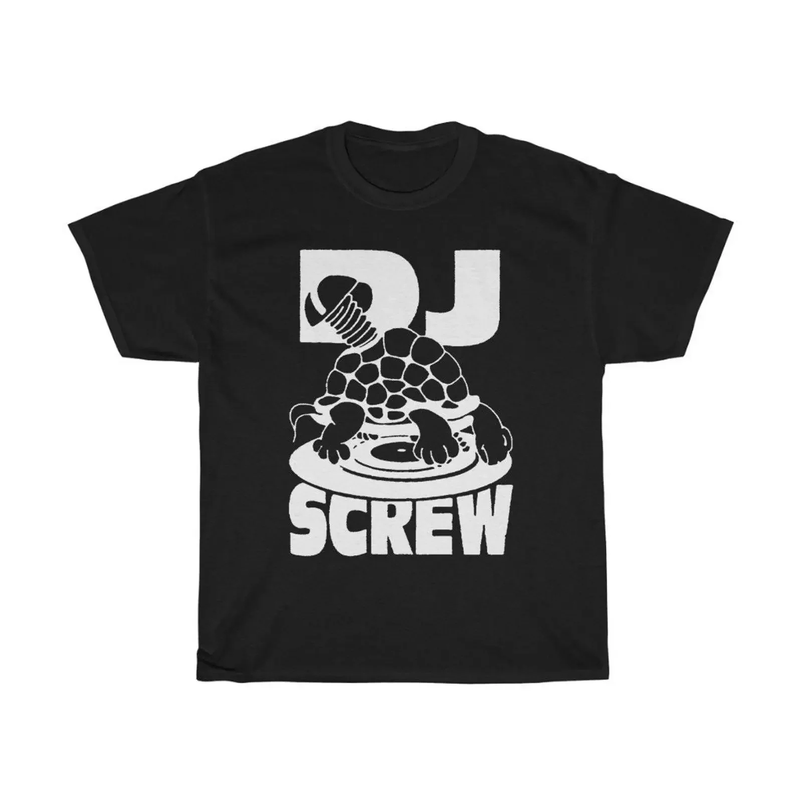 DJ Screw Turtle T Shirt vintage Washed Casual Breathable Versatile Stylish streetwear Unisex fashion Top For Everyday Wear Soft