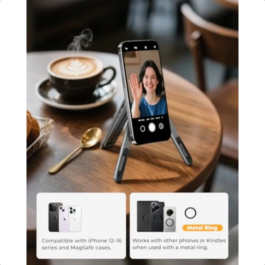حامل كمبيوتر محمول بارتفاع 8 مستويات قابل للتعديل حامل سبائك الألومنيوم المحمول لأجهزة الكمبيوتر المحمولة مقاس 1016 بوصة وأجهزة الهواتف اللوحية مقاس 413 بوصة مع Mag #6