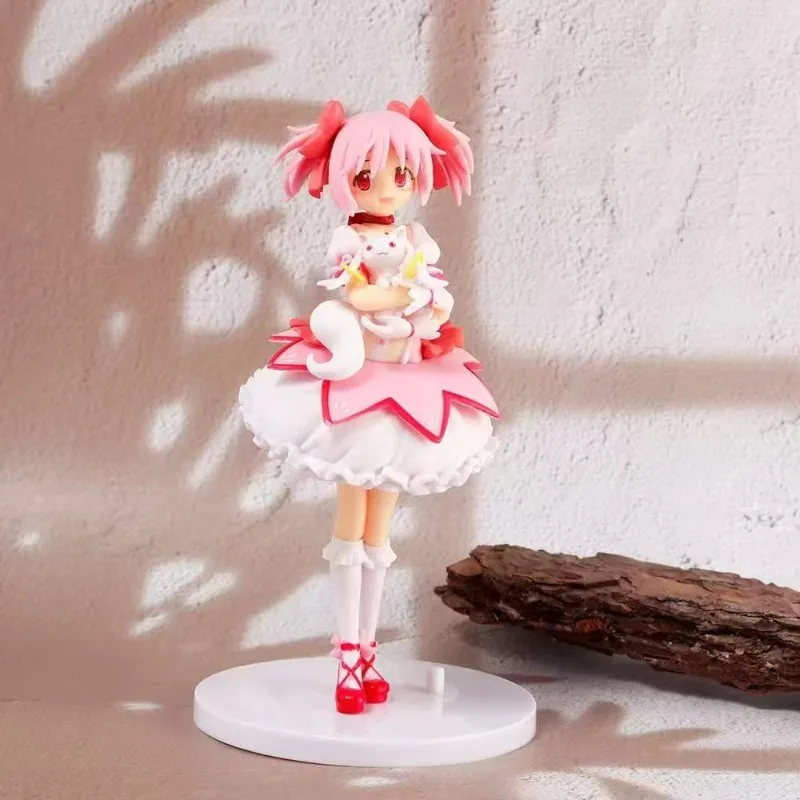 Figurka Anime Puella Magi Madoka Magica Kaname Madoka Figurka Akcji Model Czarodziejki Dekoracja Statua Lalki Zabawki Prezent na Boże Narodzenie