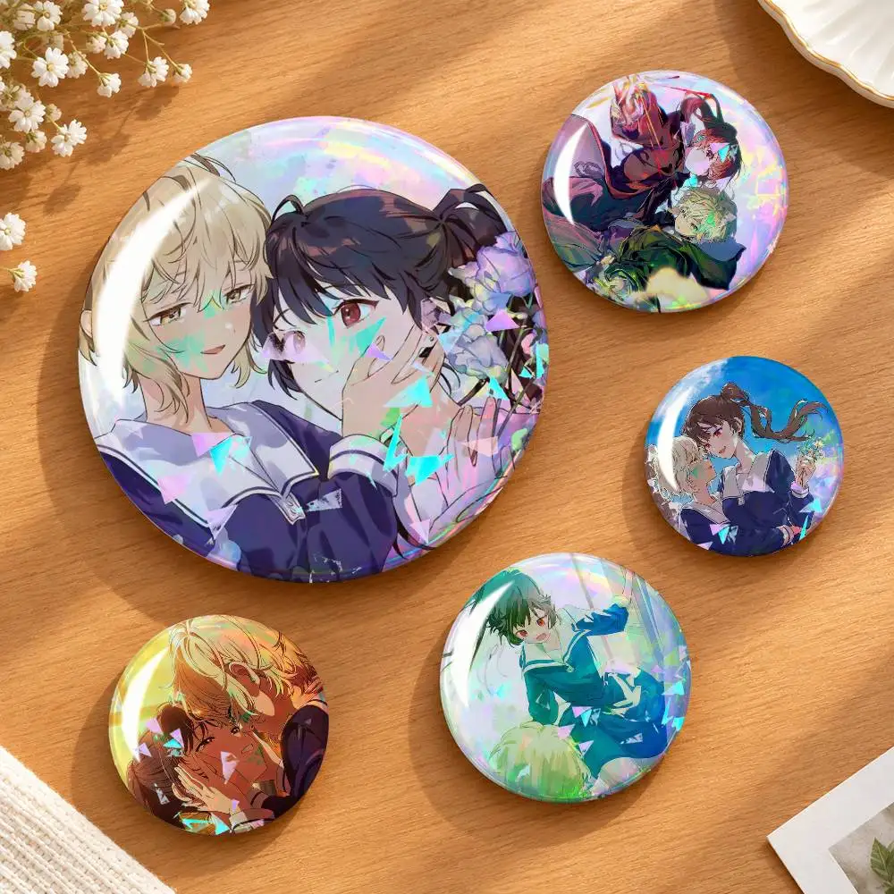 Love You Till Your Dying Day Seiran L-Lizzy A-Ari Custom Tinplate Round Button Badges Pins Brooches for Clothes Backpack