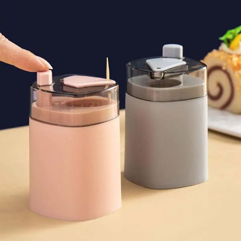 Pop Up Toothpick Dispenser Press Toothpick Holder Fashionable Tooth Pick Dispensers Toothpick Box Tooth Picks Container