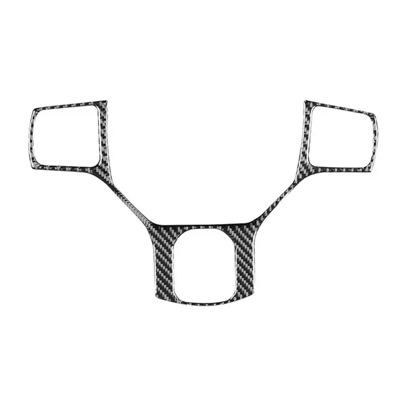 AEF3-Adhésif de garniture de volant de voiture en fibre de carbone pour Dodge Ram 1500 2013-2018, accessoires intérieurs