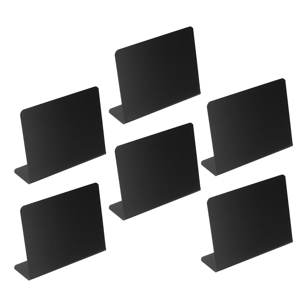 

6pcs Mini Blackboard Chalkboard Signs for Dining Table Food Labeling Reusable Washable Multifunctional Buffets Family