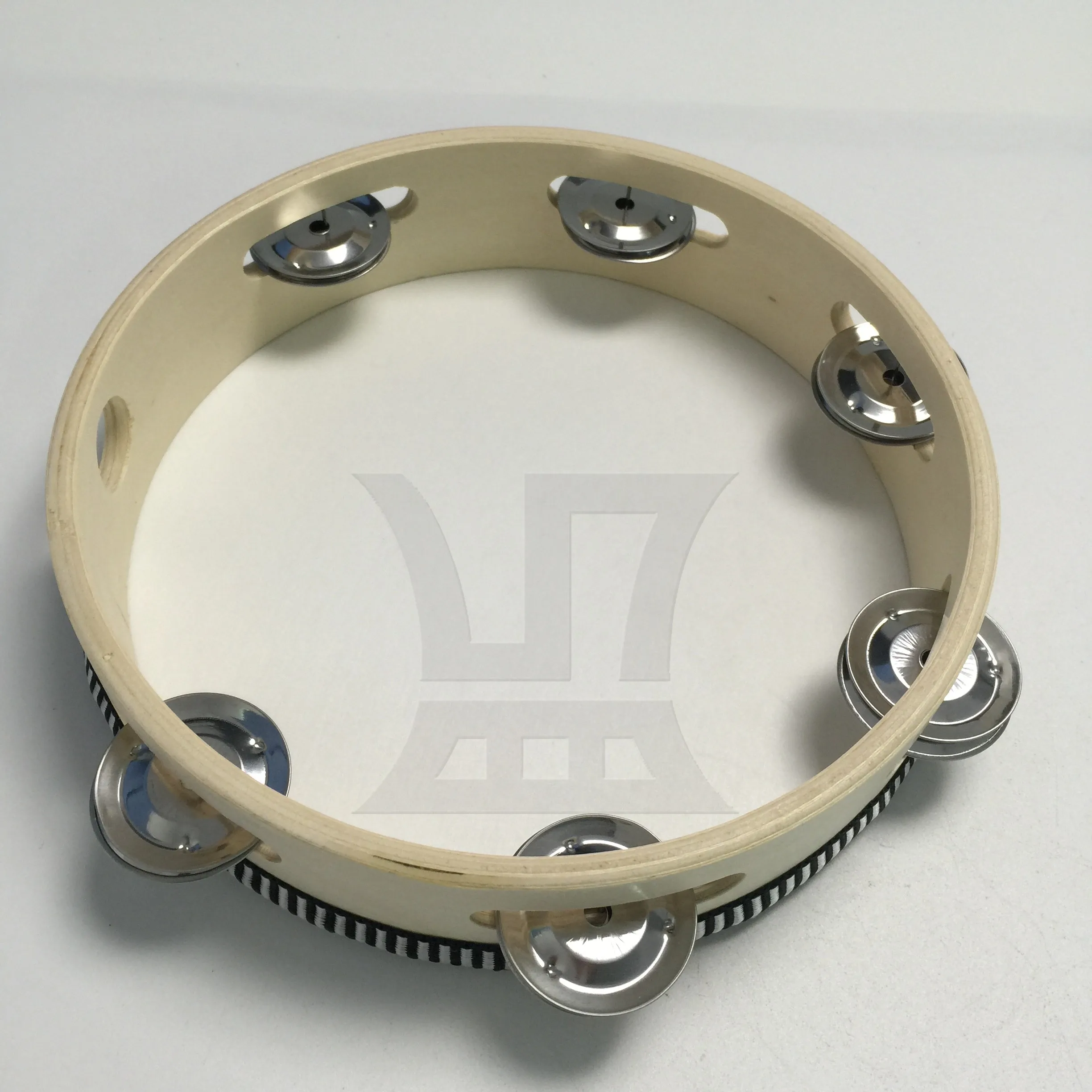 

Yibuy 1pc Tambourine Drum 8 Inches Ktv Rattle Show Accompaniment Hand Bell Ring