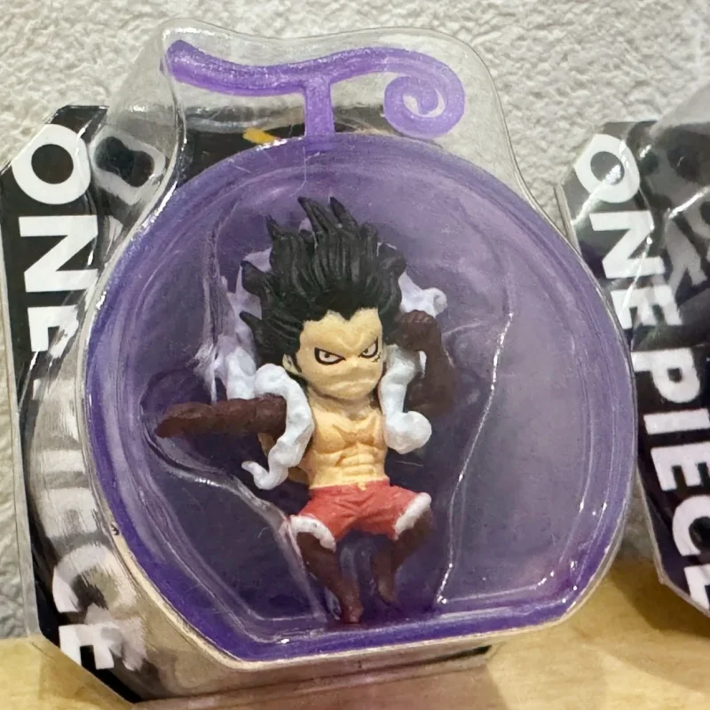 In Stock Bandai Original One Piece Devil Fruit Gashapon Miniature Figure Monkey D. Luffy Keychain Collectible Ornament Gift toy view 3