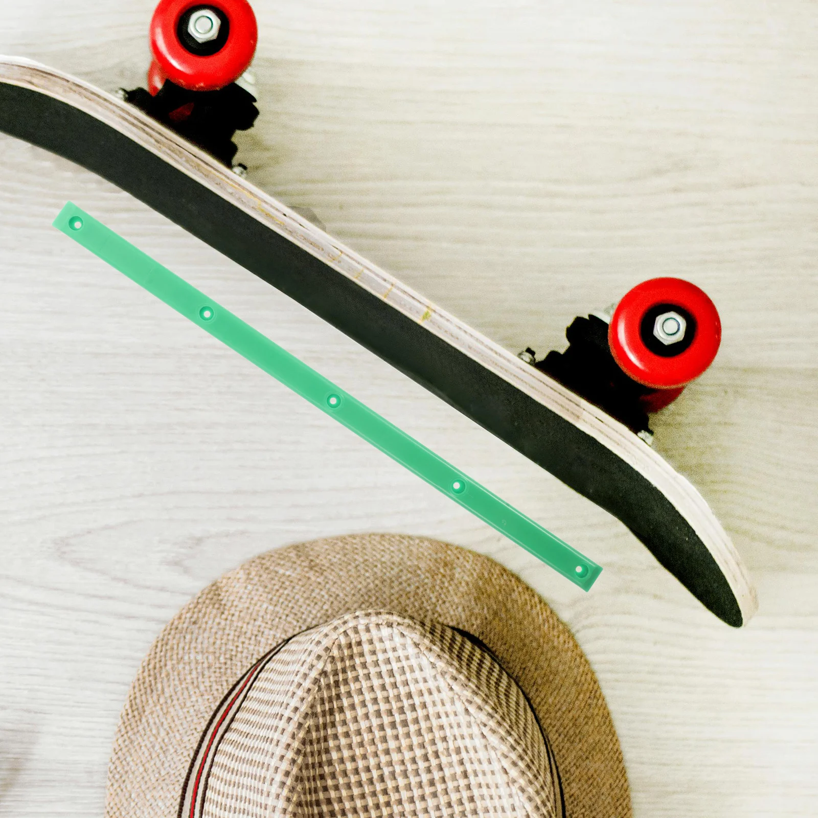 

2Pcs Double Ended Skateboard Bumpers Heavy Duty Rail Protection for Deck Edges Shock Absorbing Design Fits Longboards and