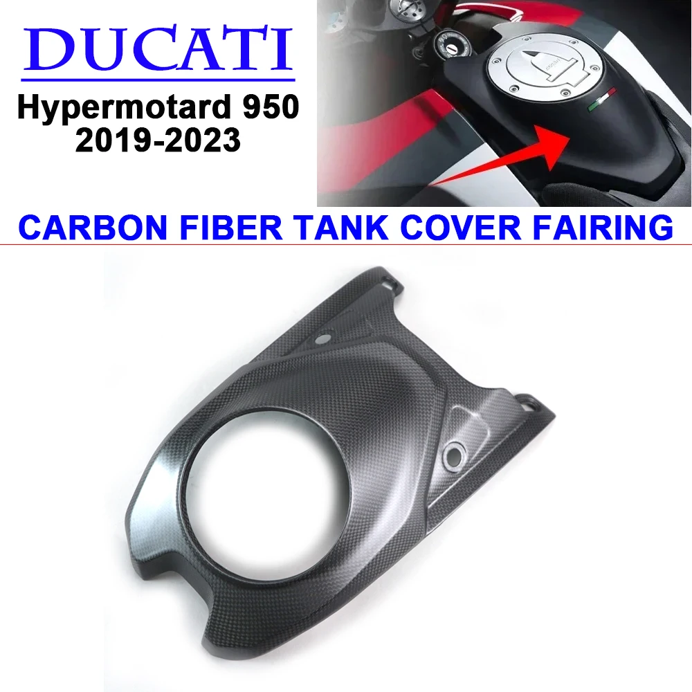 For Ducati Hypermotard 950 2019-2023 Motorcycle Carbon Fiber Tank Cover Fairing