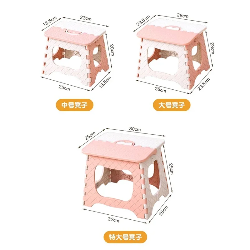 

European Makeup Stool Chair Folding Ultralight Step Foot Stool Bedroom Modern Entrance Taburete Plegable Living Room Furniture