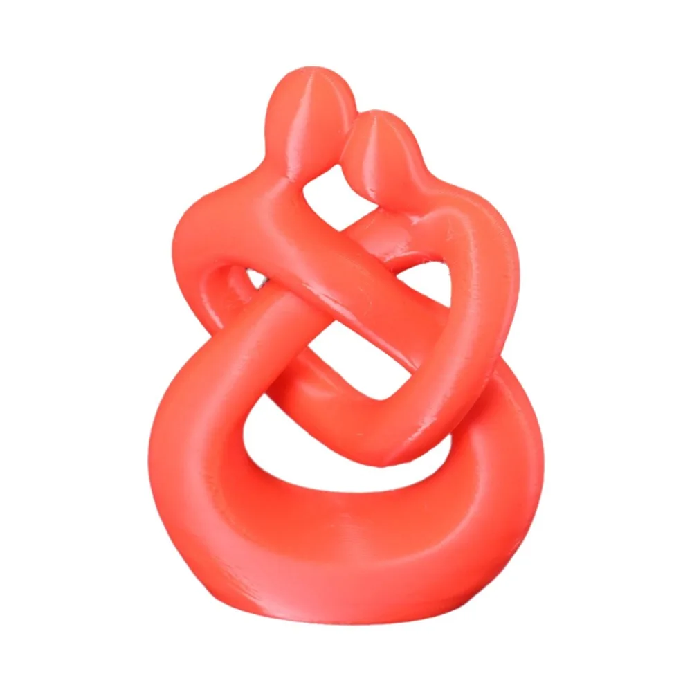 Abstract Design Hugging Statue Plastic Romantic 3D Printed Figure Creative Couple Embracing Sculpture Art Display