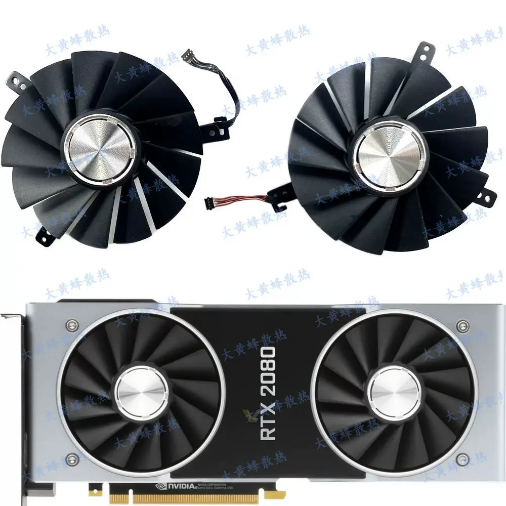 

Новый охлаждающий вентилятор для видеокарты NVIDIA GeForce RTX 2080 RTX 2080S RTX 2080TI