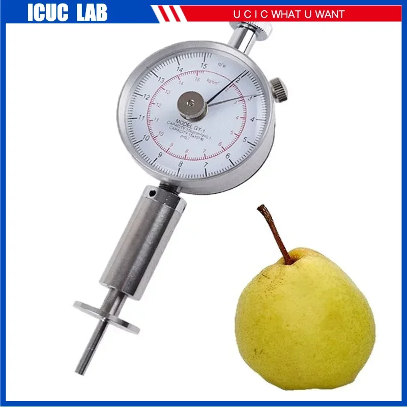 

Pointer Fruit Sclerometer Analog Portable Hardness Tester of Pears Oranges Fruit Penetrometer GY-1