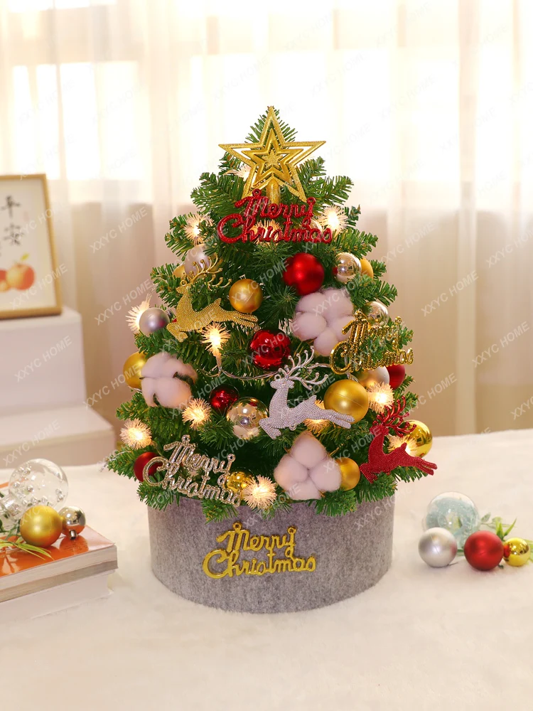 Korean Mini Small Christmas Tree Home Package Decoration Gift Desktop