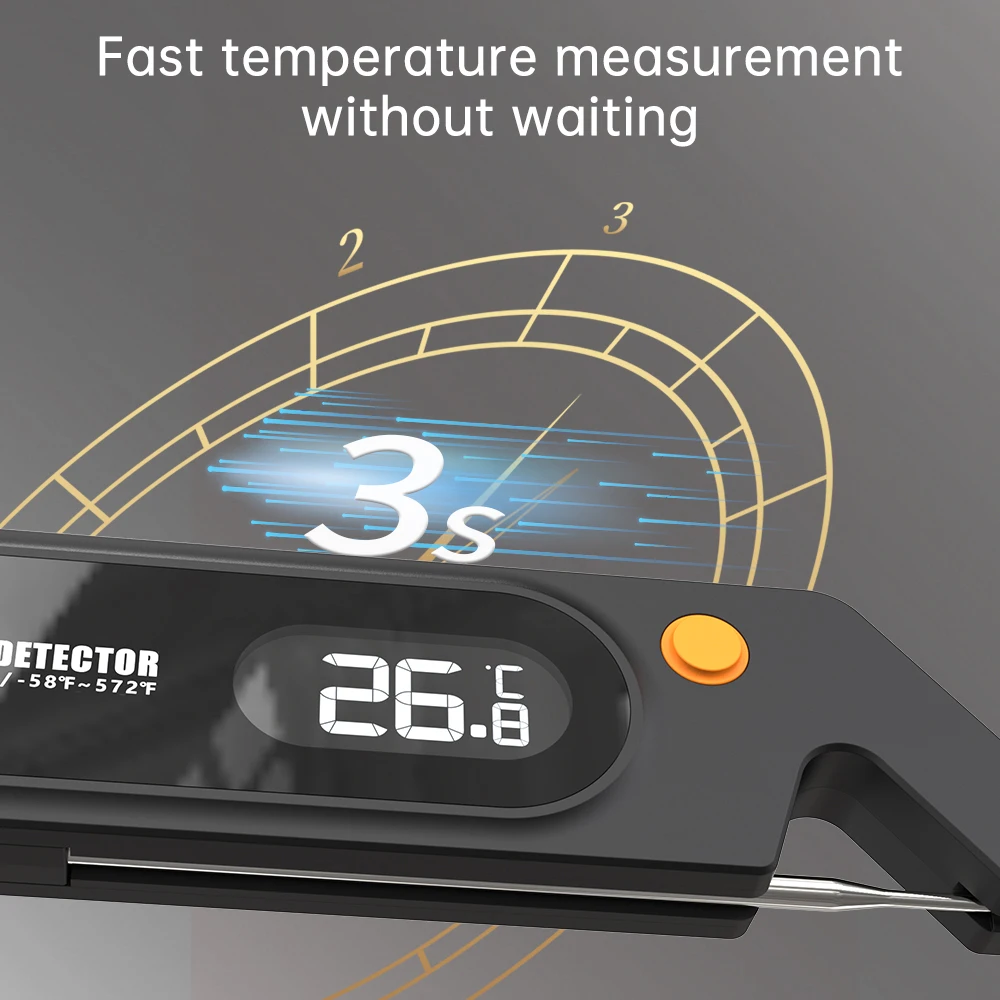Termómetro Digital electrónico para alimentos, sonda lavable de medición rápida de temperatura para cocinar, barbacoa, herramientas de cocina,-50 ~ 300 ℃