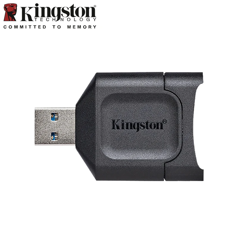 كينغستون موبايل لايت بلس USB 3.2 UHS-II قارئ بطاقات SD SDHC SD قارئ SDXC قارئ بطاقات الذاكرة USB محول للكمبيوتر