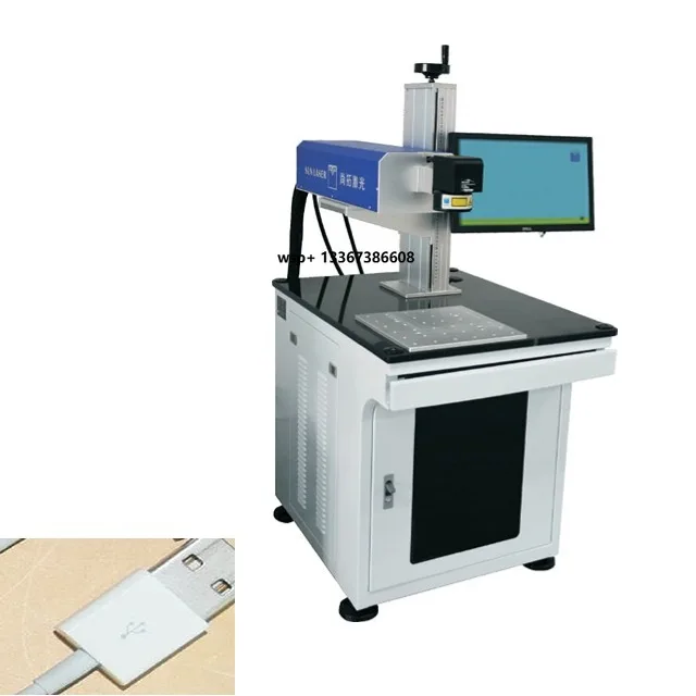 Uv engraving laser marking machine Uv engraving machine 30w with rotating Galvo engraving machine