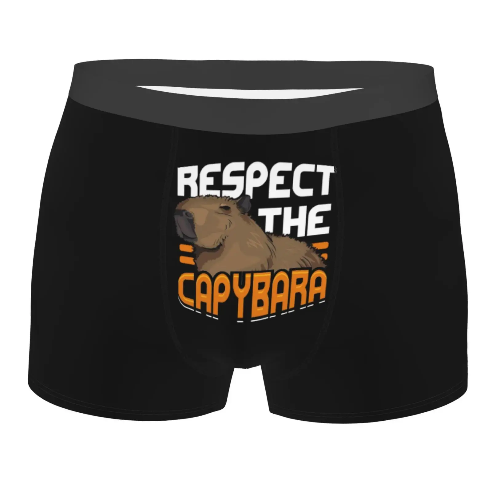 

Respect The Capybara Print Men Underwear Boxers Breathable Mens Boxershorts Men's Panties Underpants Man Boxers Briefs Trunks