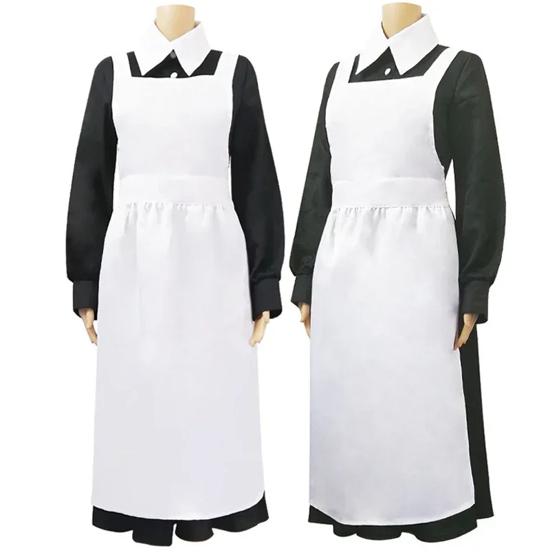 Anime The Promised Neverland Isabella Cosplay Costume Cafe Black Maid Dress Themed Restaurant Maid Uniform