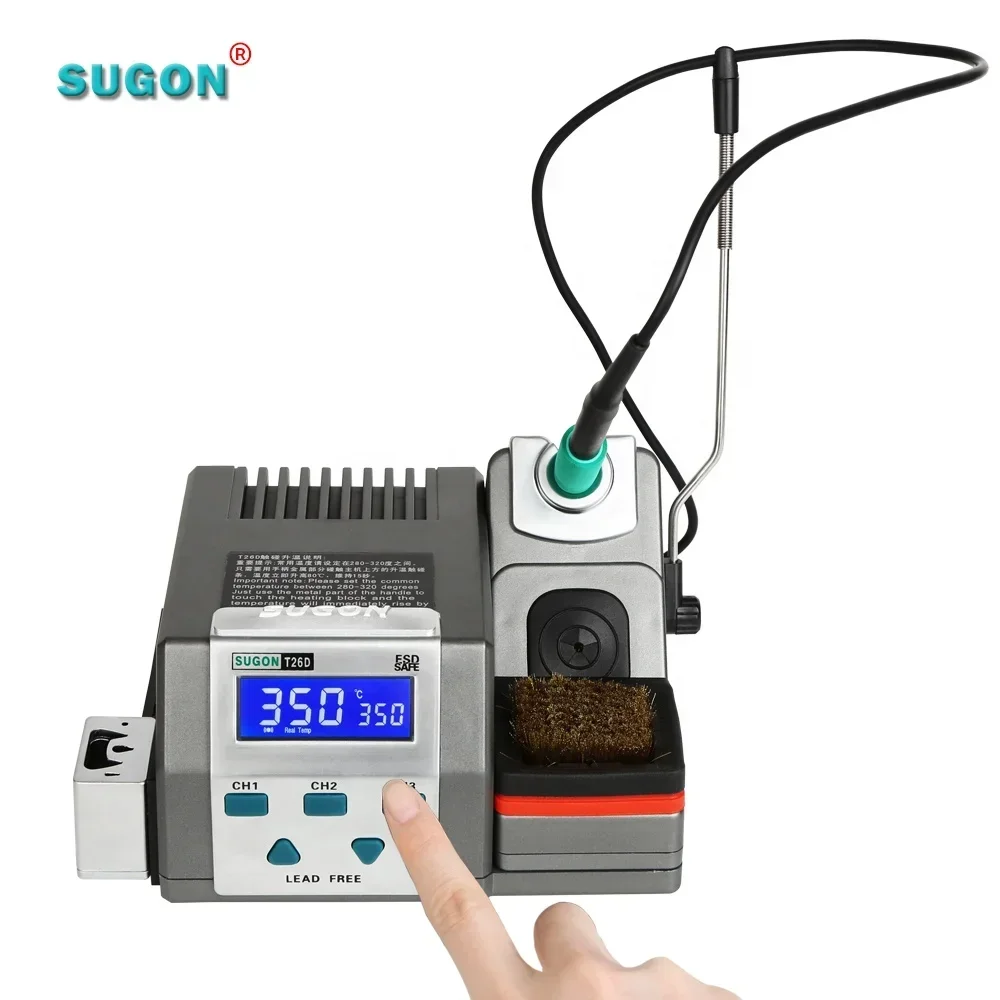 Stock Sugon T26D Desoldering Two seconds to melt the tin Heat up immediately Soldering Station For Phone Repair