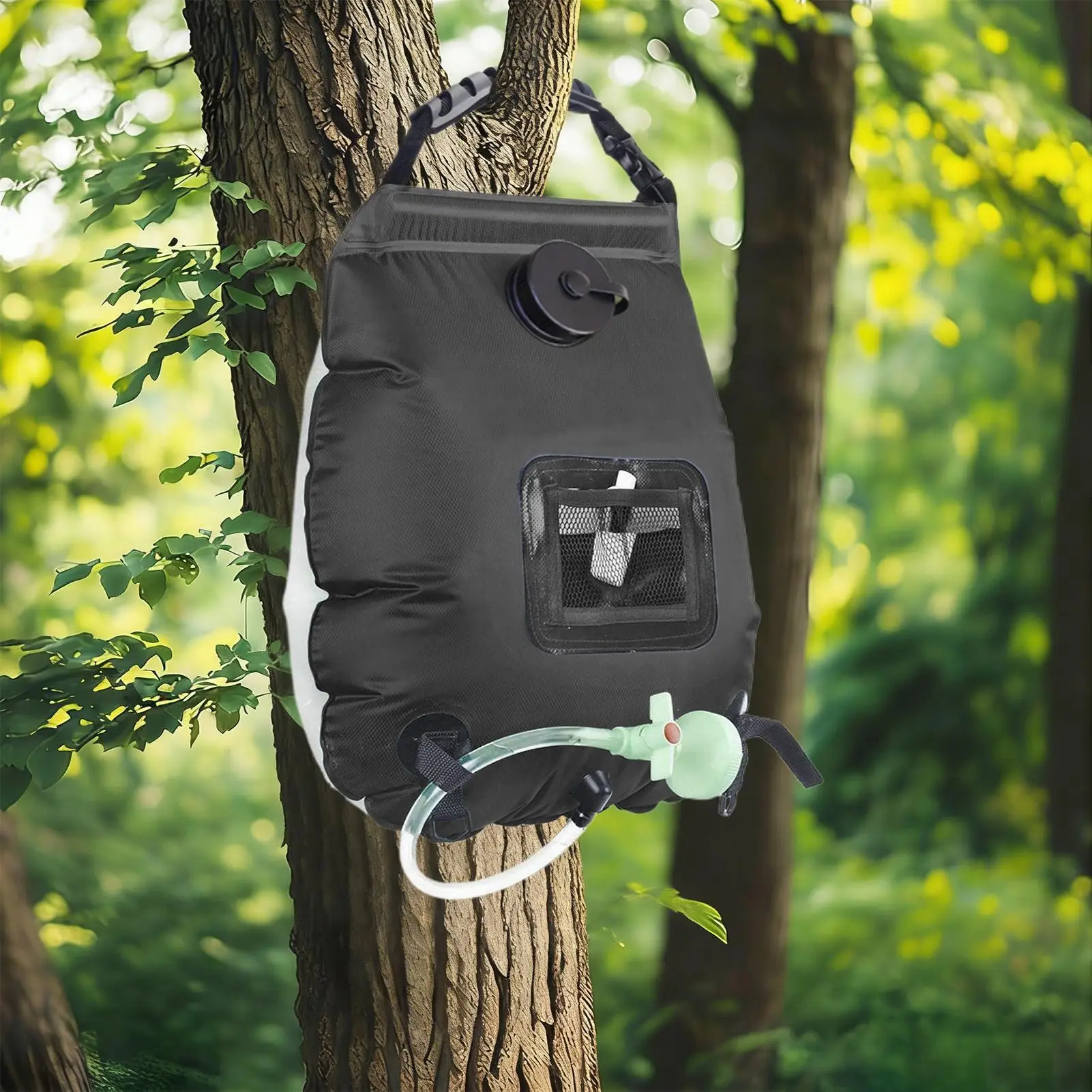 Portable Shower For Camping 5 Gallon/20L Solar Removable Bath Pouch With Shower Head And Hose Portable Shower Bag For Outdoor