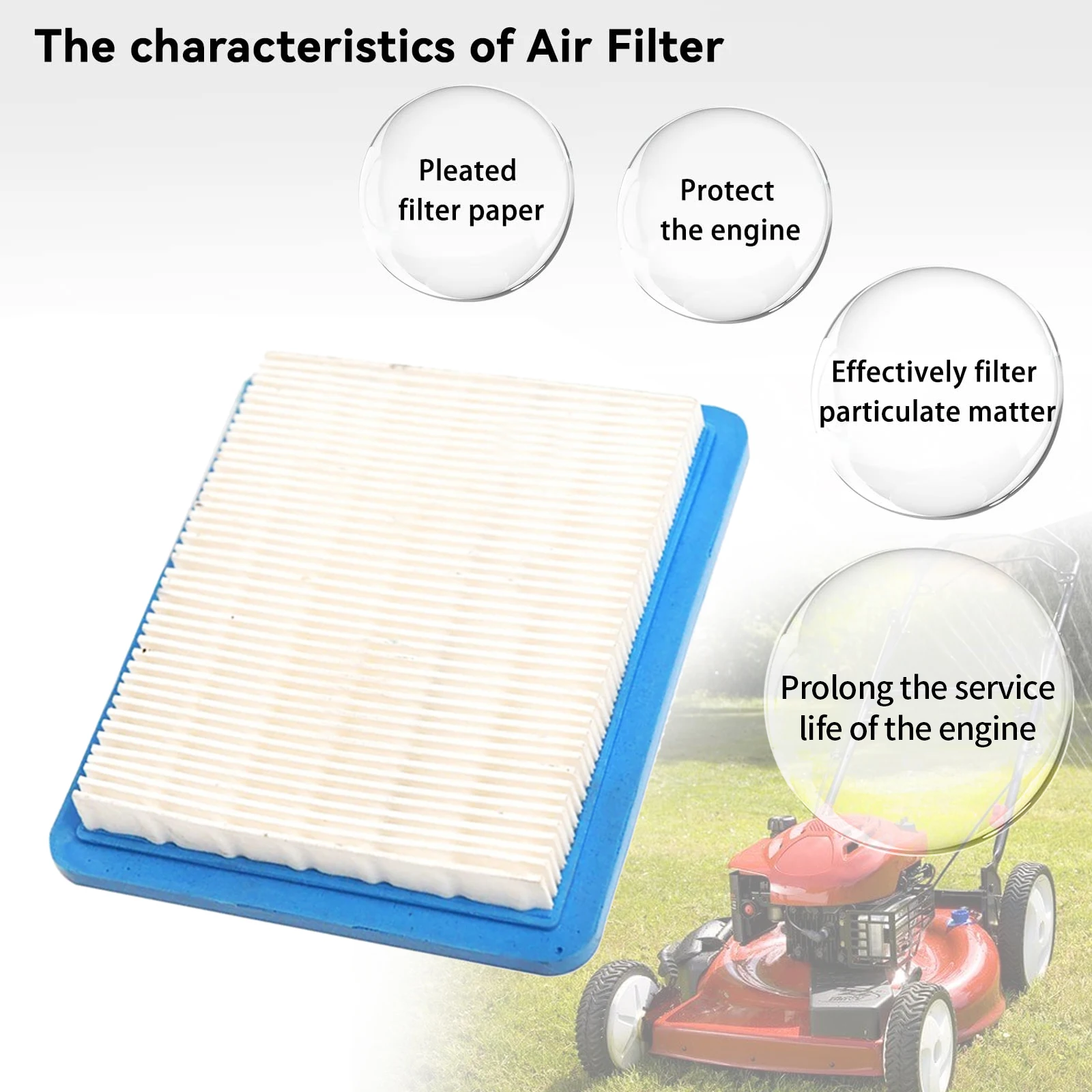 Air Filter 17211-Z8B-901 Air Cleaner Element For Honda 3,5,10 PCS HRX217 GCV160 GCV190 Engine HRR216 HRN216 Walk Behind Mower