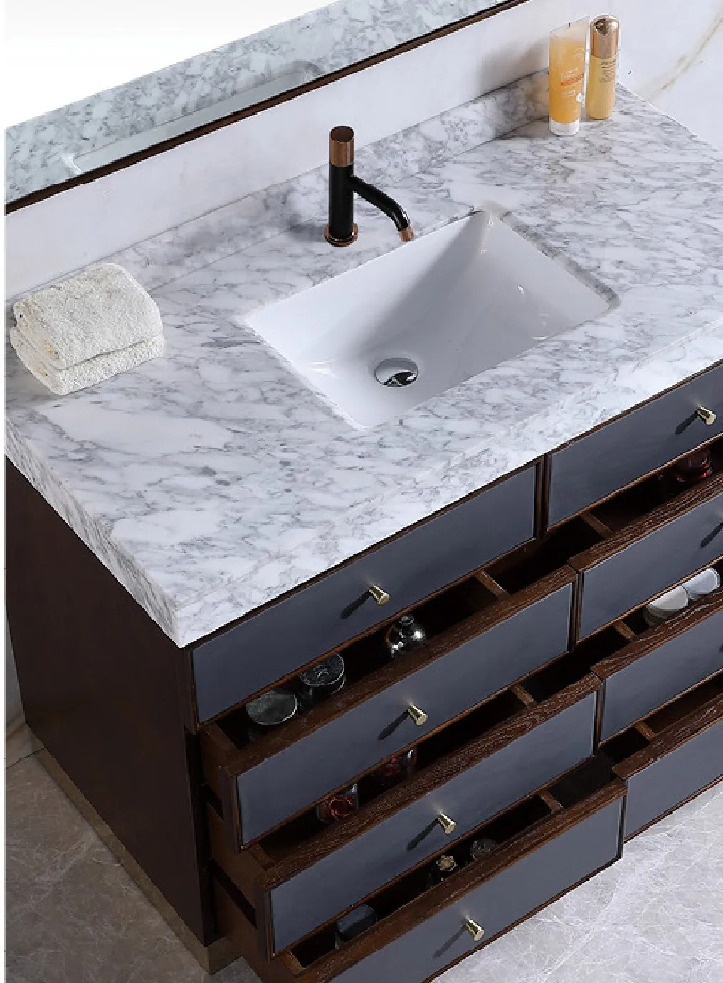 Italian European Style Bathroom Vanity Washbasin Cabinet Design