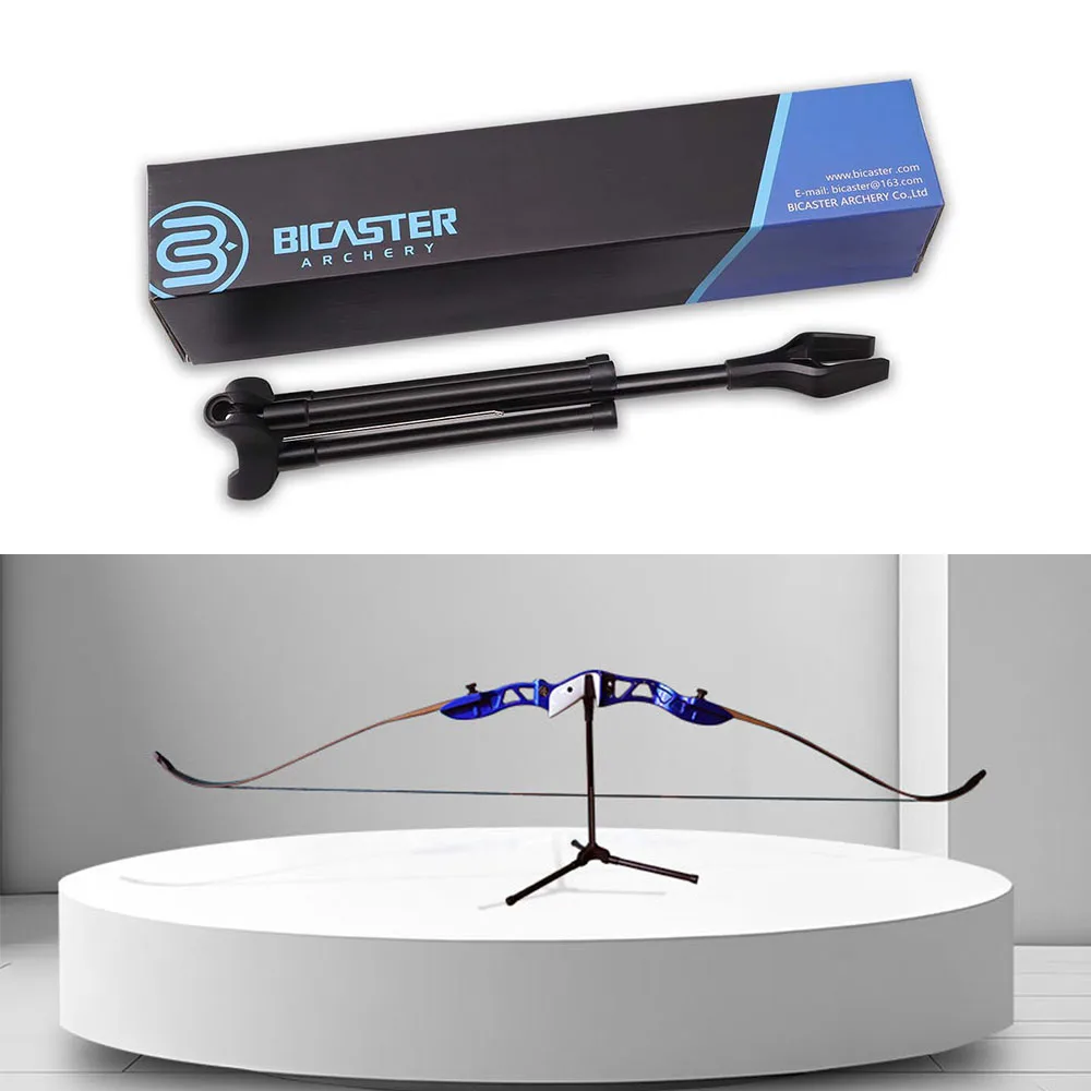 BICASTER TRIPO Bow Stand Foldable Removable Holder Bracket Frame Hanger for Archery Recurve Bow accessory