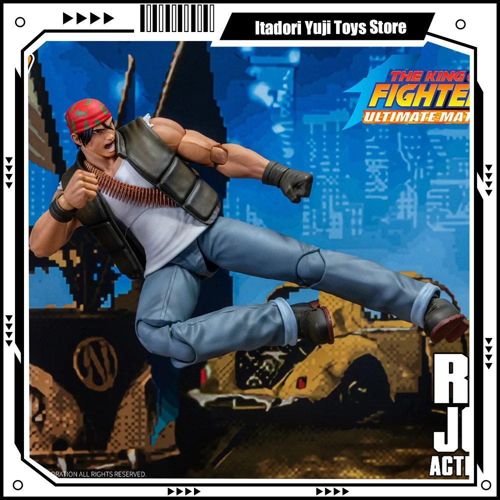 Figuras de acción originales de Storm Toys ST KOF King of Fighters 98 Ralph Jones SKKF14, modelo de Anime, articulaciones móviles, juguete para regalo de colección