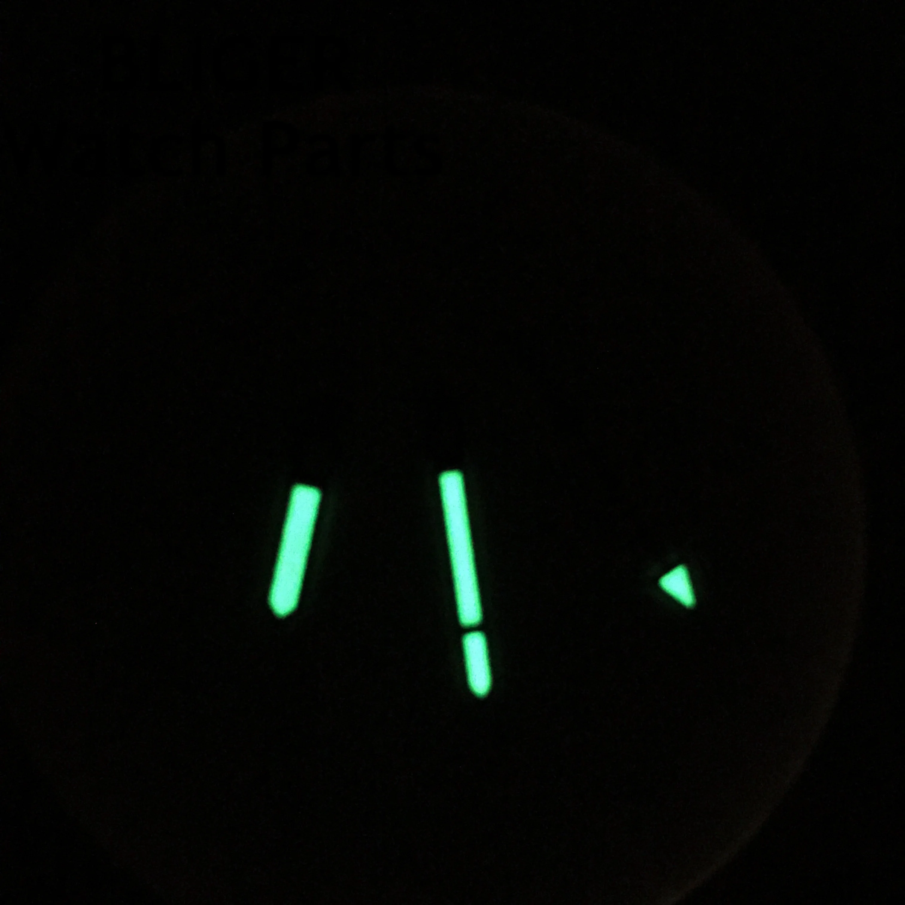 BLIGER silver black watch hands green luminous hands fit NH35 NH36 Mingzhu DG2813 3804 movement