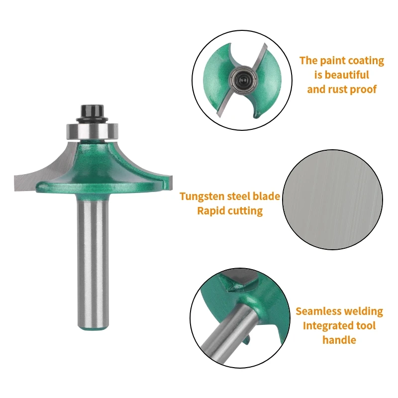 YUSUN 8MM 12MM Shank Table Edge Bit Router Bit Woodworking Milling Cutter For Wood Bit Face Mill Carbide Cutter End Mill