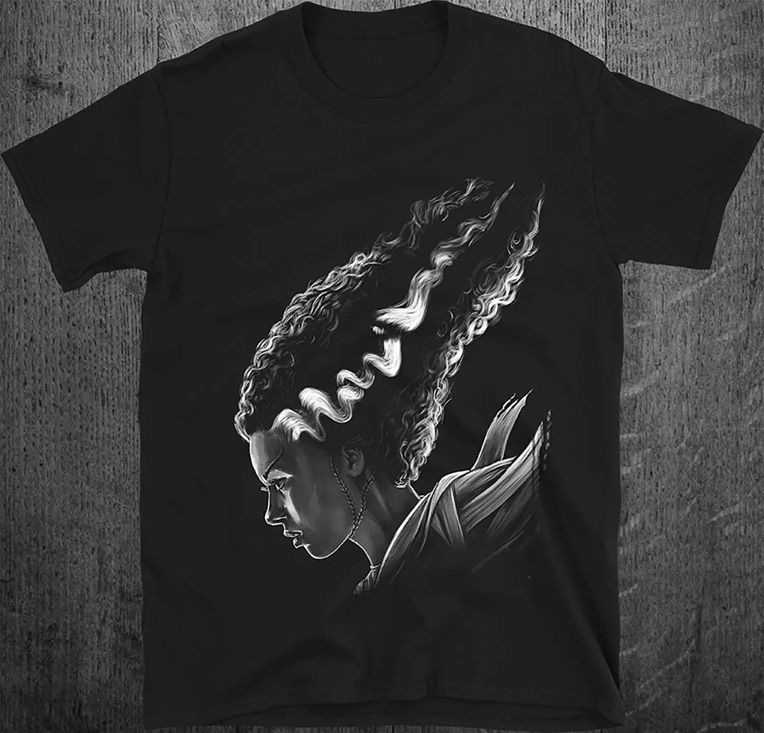 

Bride of Frankenstein T-shirt Monster Classic Horror T Shirt Clothing Graphic Short Sleeve Shirt Unisex Men Women All-Season