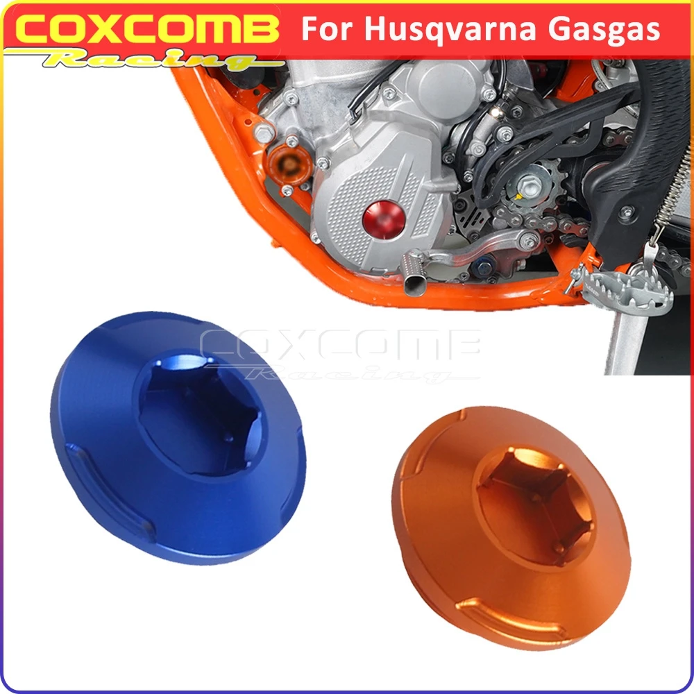 ฝาครอบหัวเทียนมอเตอร์ไซค์ ฝาครอบคอยล์ด้านข้างเครื่องยนต์ สำหรับ Husqvarna FC FE 250 350 701 Norden901 Gasgas ES SM EX EC MC F