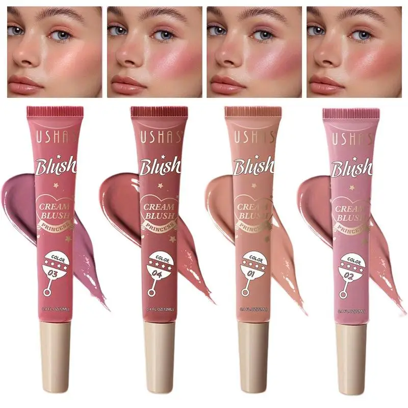 Neue matte flüssige erröten Samt Rouge Pfirsich Gesicht Pigment dauerhafte Schönheit natürliche Wange Tönung Creme erröten Make-up Maquiagem 12ml