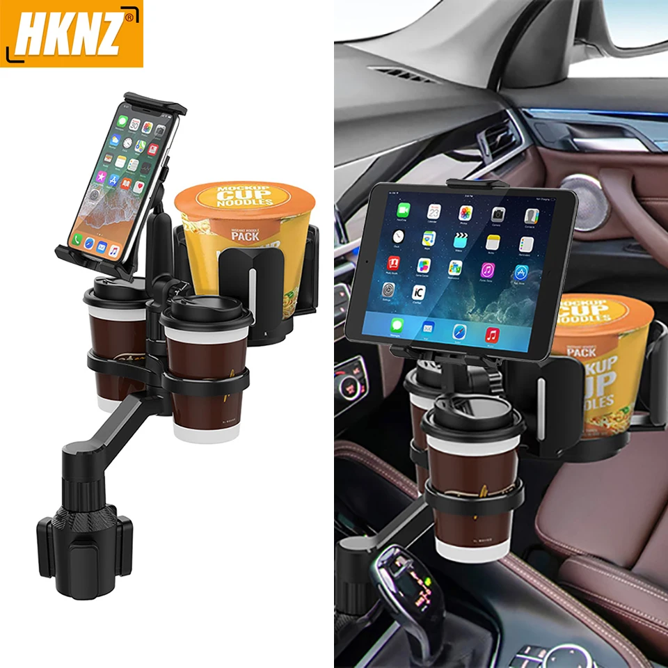 

Car Tablet Stand Phones Bracket Auto Cup Holder Expander Tray for Foods Beverage Coffee Mobile Navigation Bracket Dining Table