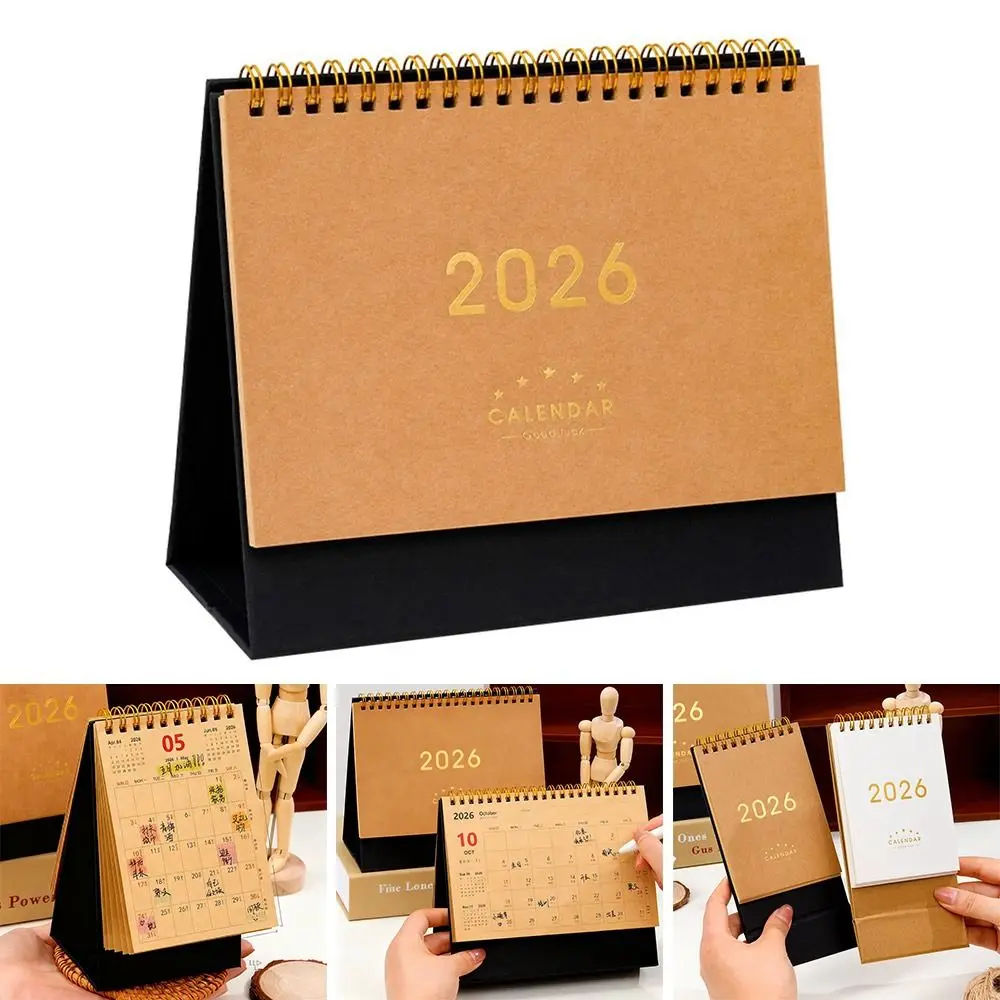 

Полезный настольный бумажный календарь на 2026 год, многофункциональный ежегодный планировщик, блокнот, домашний декор, органайзер для повестки дня, домашний офис