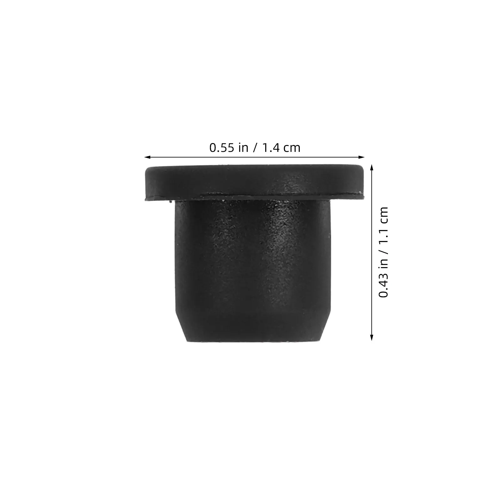 8Pcs Rubber Lab Stoppers Black Hollow Seal Suitable for Vials Test Tubes Bottle Sealing Leak Proof Household Kitchen