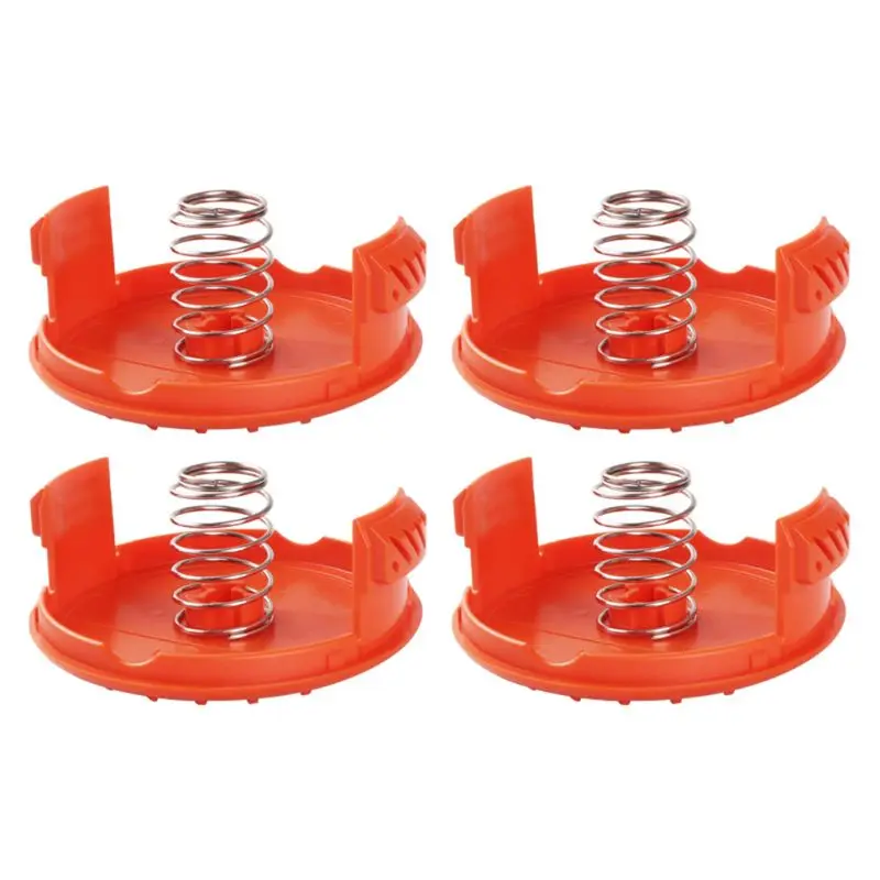 4-Pack Plastic Spool Cover Springs Trimmer Parts for Black Decker Weed Eater