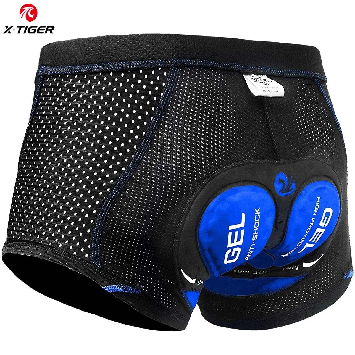 X-TIGER Herren-Radunterwäsche mit 5D-Gel-gepolsterten MTB-Boxer-Radhose, Rennrad-Unterwäsche, Fahrradausrüstung