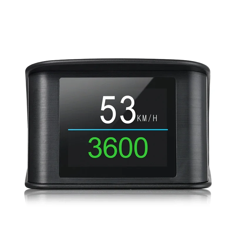 Colorful HUD GPS OBD HD Head Up Multi-Functional Display Speedometer Speed RPM Fuel Consumption Driving Time With Alarm P10 T600