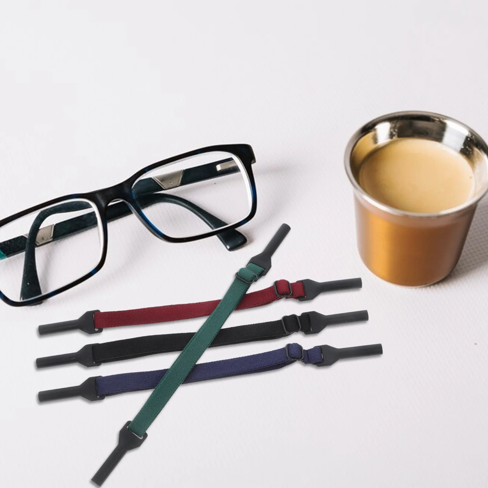 

4Pcs Easy to Use Adjustable Elastic Glasses Straps for Sunglass Holders Nonslip Eyewear Keeper Strap
