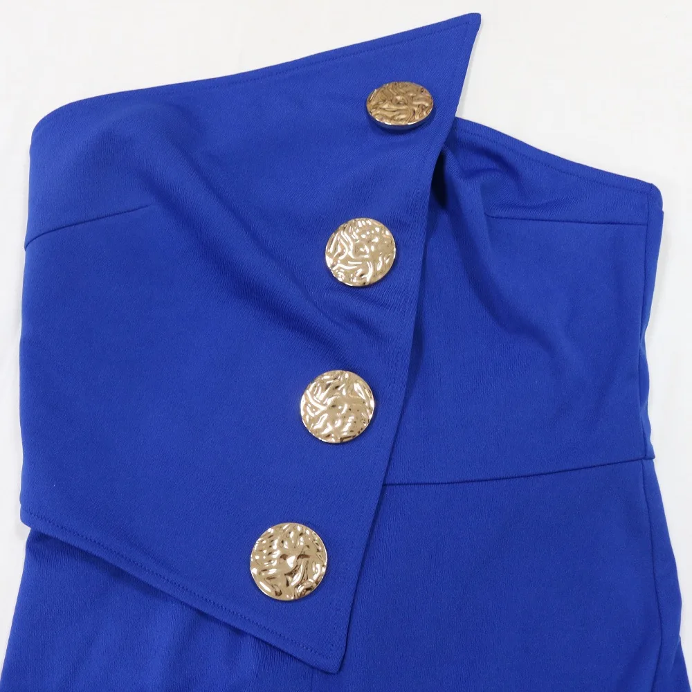 Sexy Jumpsuits & Rompers for Woman Strapless Backless Buttons Decorate High Waisted Straight Birthday Party Dinner Overalls 2025
